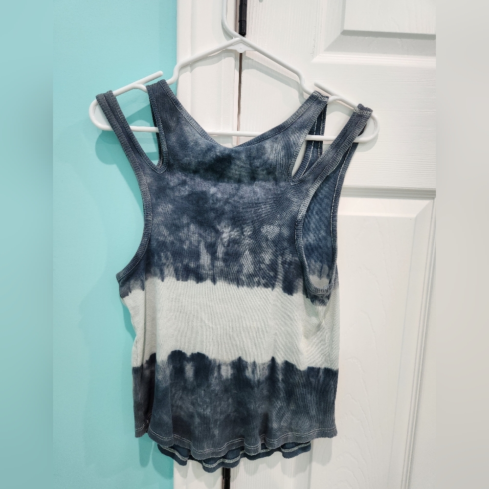 Free People We the Free Tie Dye Double Strap Tank Top Size P S - Picture 3 of 4